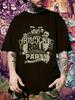 Rock 'n Roll Party Graphic T-shirt - Casual Short Sleeve