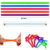 6Pcs Stretchy Noodle String Neon Kids Childrens Fidget Stress Relief Sensory Toy Decompression Elastic Rope Anti-Anxiety Toys