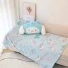 Licensed Sanrio Squishy 2 In 1 Pillow Blanket Cute Kuromi Cinnamoroll My Melody Pompompurin Plush Throw Pillow With 1.5M Blanket