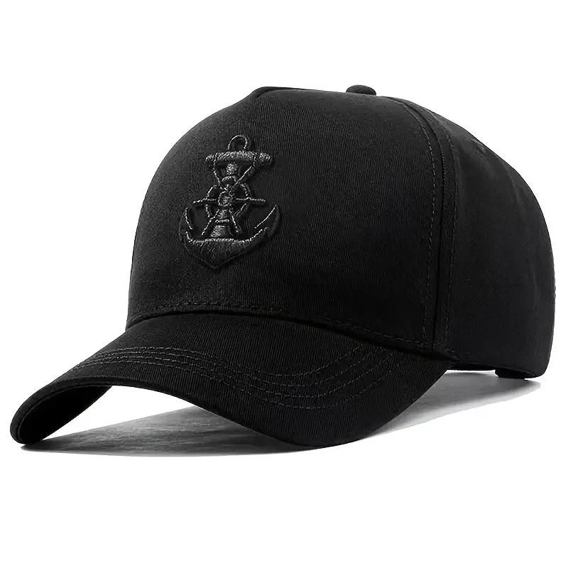 Baseball Stitching Embroidered Anchor Ship Neutral Gender Women Men For Caps Spring Autumn Outdoor Adjustable Casual Hats Dad Hat Sunscreen Hat