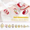 Yousheng 10Pcs/Bag Nail Rhinestones Crowns Dollars Manicure Design Alloy 3D Nail Art Decorations for Nail Design