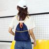 Gym Backpack Waterproof Drawstring Storage Bag with Shoulder Strings Large Capacity Sports Backpack for Travel Hiking Camping