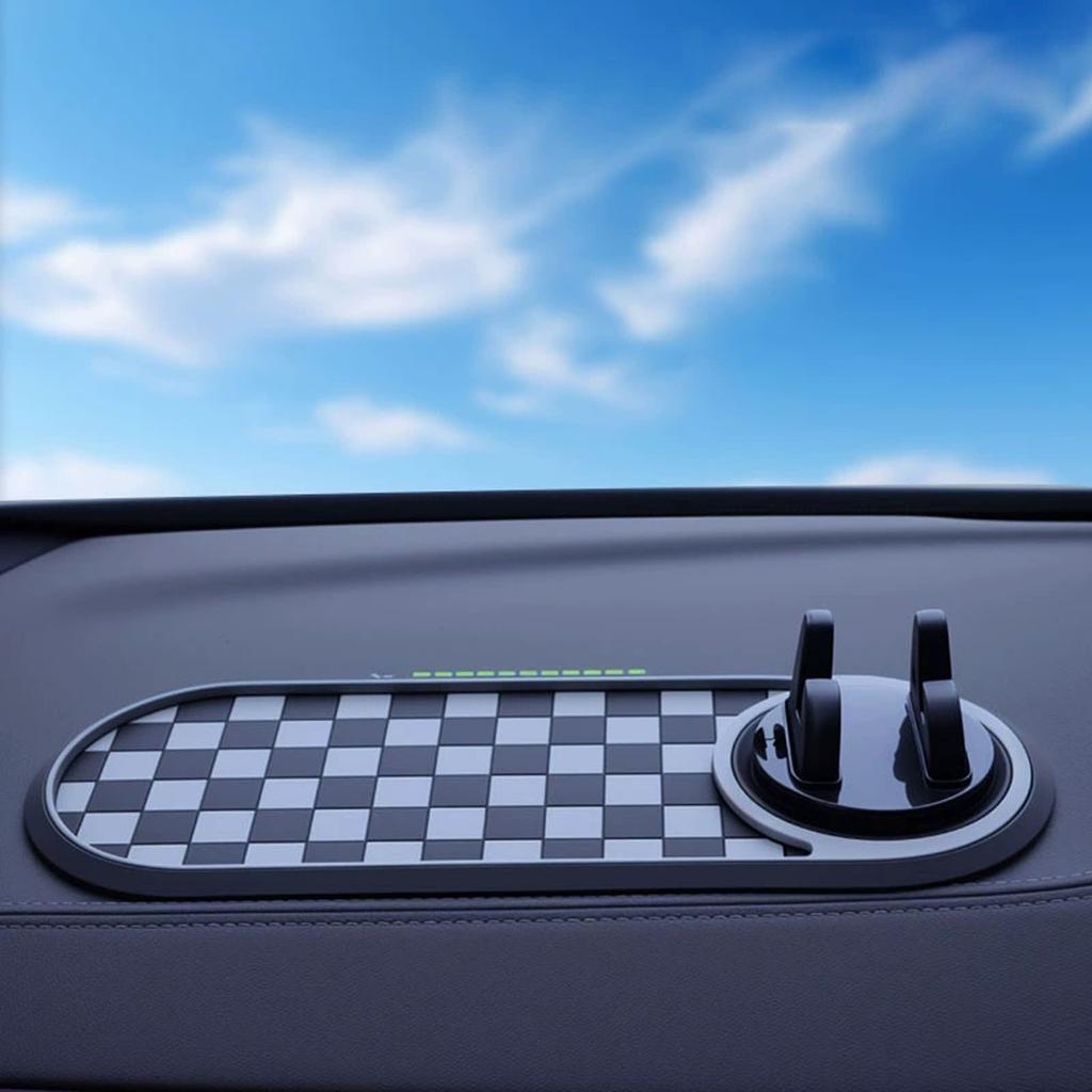 Multifunction Car - Mat Auto Phone Holder Car Dashboard Mat with Phone Holder In Car Auto Non- Car Mats for Phone ( )