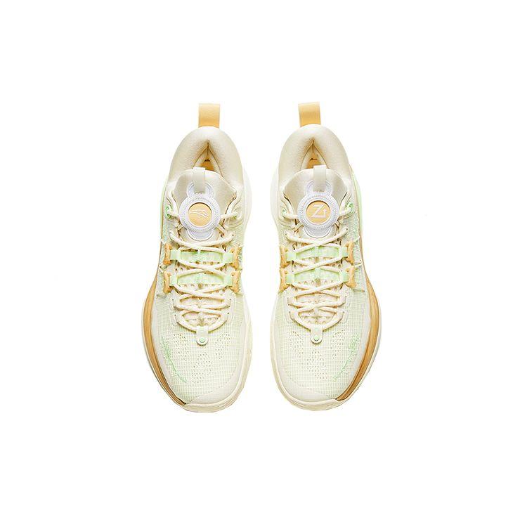 Anta Zup1 Shock Absorbing Non-Slip Durable Low-Top Basketball Shoes Men sneakers Green Brown 112321105-1