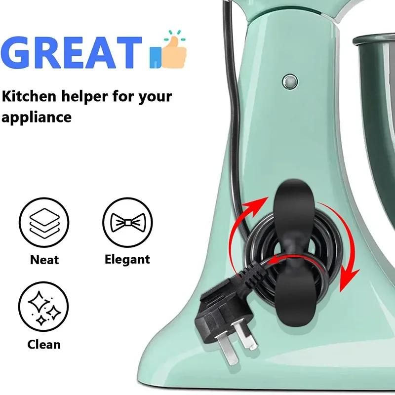 6pcs Cord Winder Organizer for Kitchen Appliance Cord Wrapper Cable Management Clip Holder for Air Fryer Coffee Machine Fixer