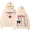 Bruno Mars The Romantic Tour 2026 Felpa con Stampa Uomo Donna Moda Pullover Maniche Lunghe Cotone Vintage Felpe di Alta Qualità