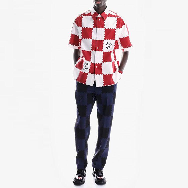 Louis Vuitton Shirt Men's Red White 1A9GS5