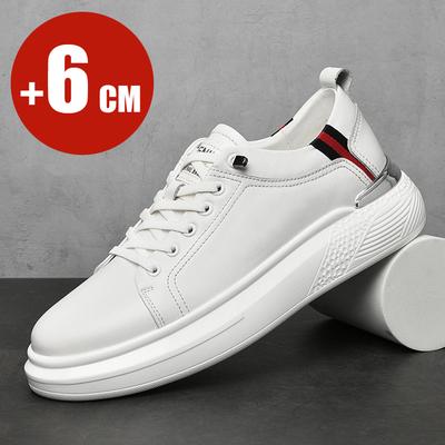 Buty sportowe męskie Cow Buty na koturnie Ukryte obcasy Oddychające Buty podwyższające 6 cm Wyższe buty Męskie Wypoczynek Moda Podwyższające Sportowe
