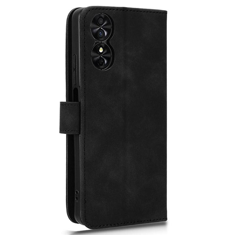 For TCL 50 SE Case PU Leather Folio Stand View Phone Cover Skin-touch