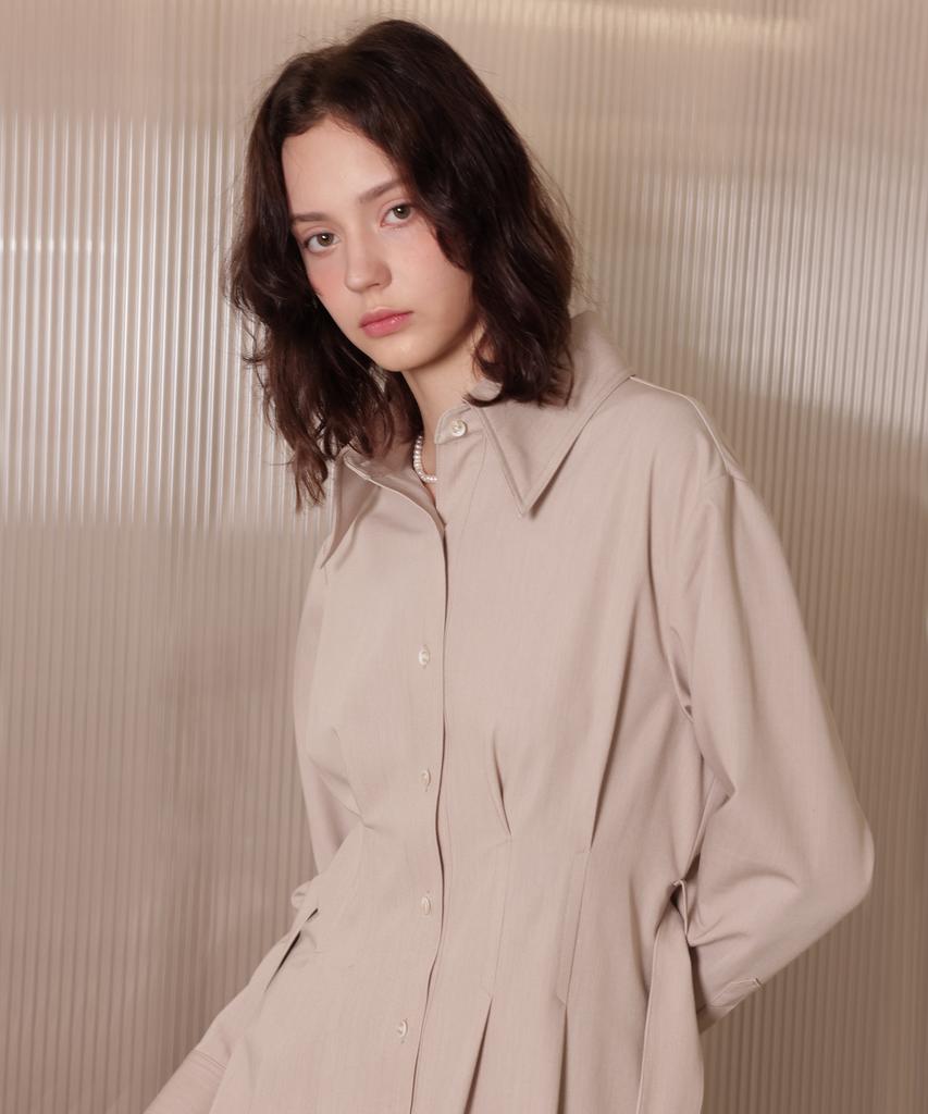 Leobeucham [Kate Belt Dress_Beige] Kate Belt Dress_ Beige