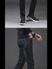 Men's Slim Fit Mid-Waist Elastic Jeans - Casual Trendy Straight Pants for Spring