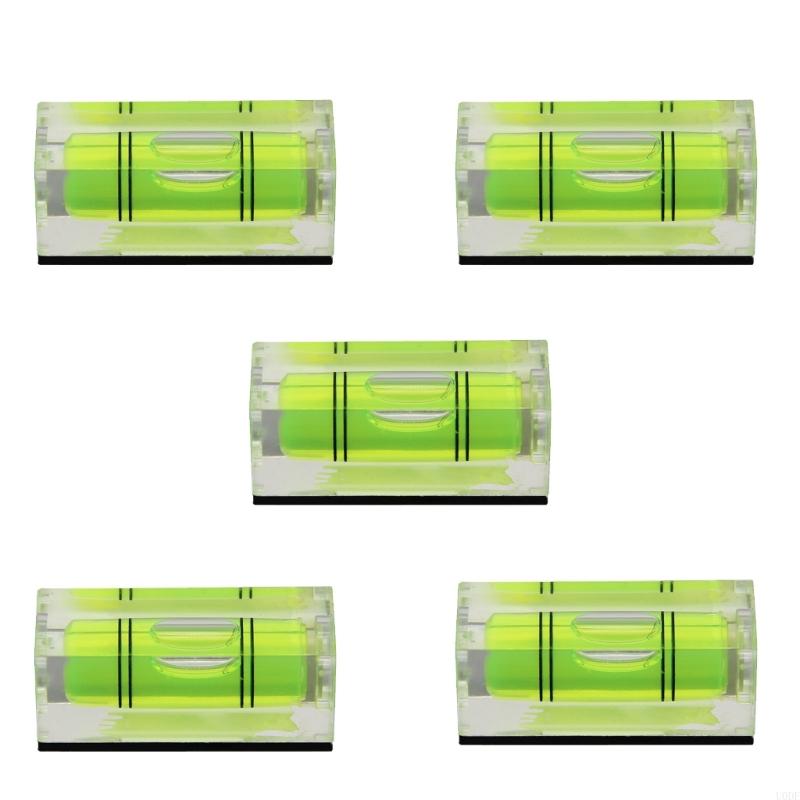 Pack Of 5/10 Small Green Level Gauges with Glowing Function Level Measuring Instrument for Stable Horizontal Reference