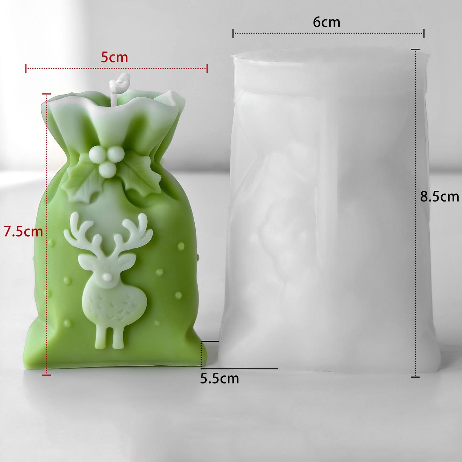 

1 шт. Рождественские подарочные пакеты, Свечные украшения, Силиконовые формы, Рождественские украшения своими руками, Инструменты для ароматерапии ручной работы