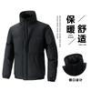 2025 New Winter Quality Bag Clothes Men's Trend Cotton-padded Cotton-padded Clothes Cotton-padded Clothes Stand-up Collar Loose Cotton-padded Jacket