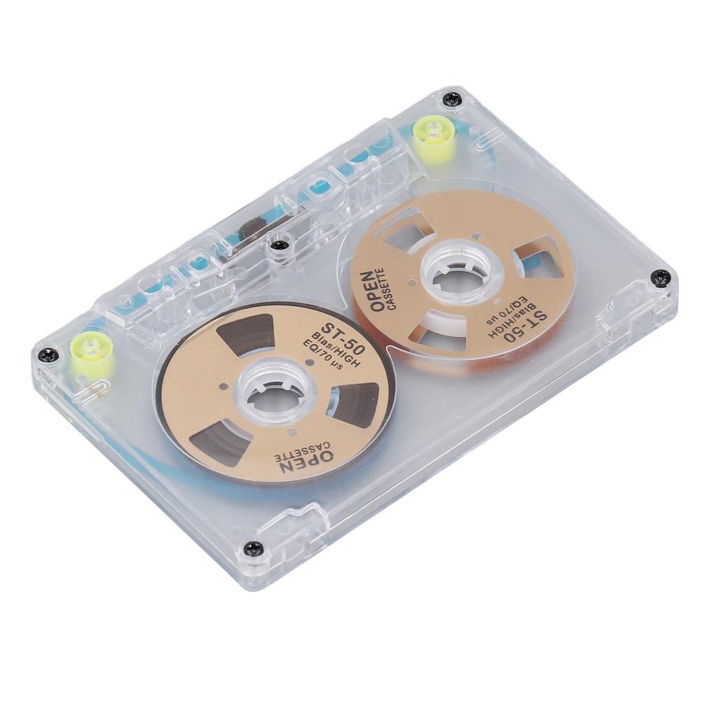 Blank Cassette Tapes High Output Low Noise DIY 46min Recording Time Reel to Reel Cassettes Tape for Music Recording Gold