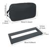 Guitar Effect Pedalboard with Carrying Bag Aluminum Alloy Effect Pedal Plate Portable Large Guitar Pedal Board Enduring