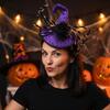 Spider Halloween Witch Hat Headband Sequin Cone Hat Hair Hoop Halloween Party Hair Band  Kids