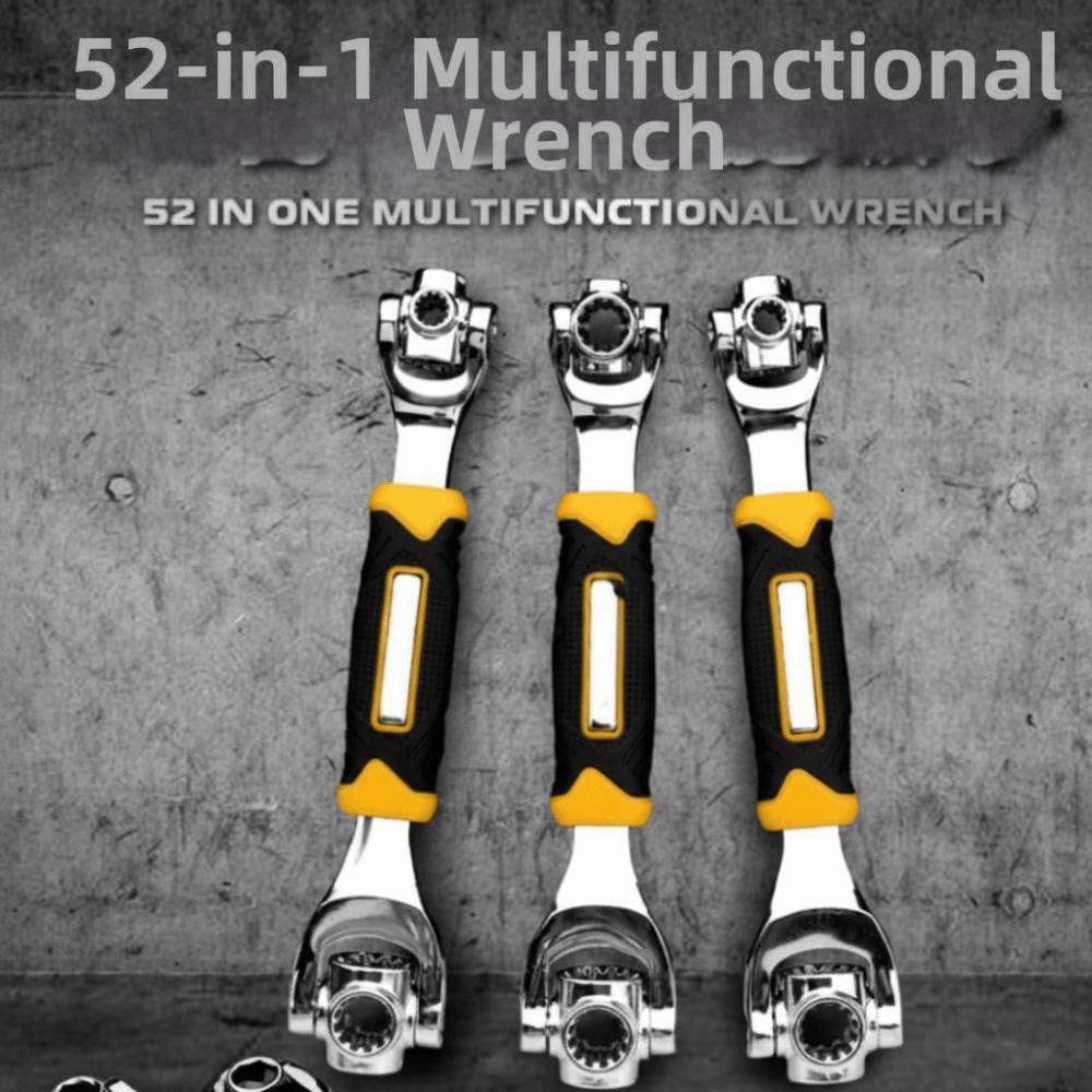 360° drehbarer 52-in-1 Steckschlüssel Spline-Schrauben Nuss Sechskant Universal Ratsche Handwerkzeuge Drehhülse Automobilgebrauch