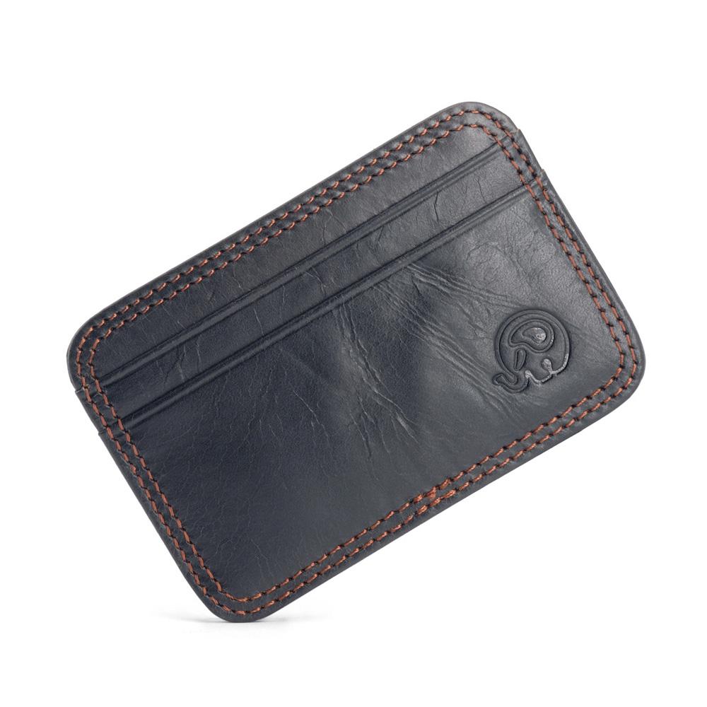 Leather Mens Business Card Holder Wallet Credit Card Personalised  Leather Card Case Sleeves Wallet and Holder