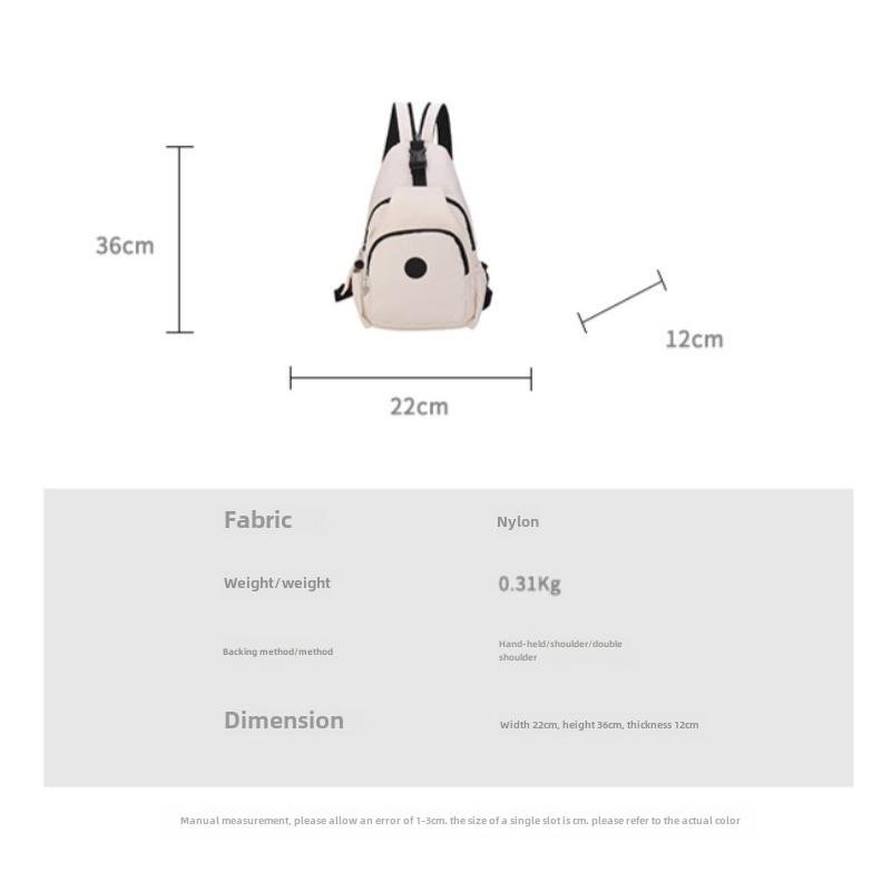 Lightweight Three-purpose Messenger Bag, Simple New Fashion Backpack, Female Harajuku Leisure Trend Student Large-capacity Backpack