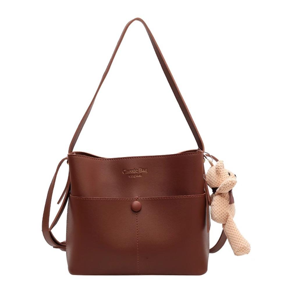 Premium Texture Large-capacity Bag Women's 2025 New Trendy Fashion Shoulder Bag Compartment Bucket Bag Shoulder Bag