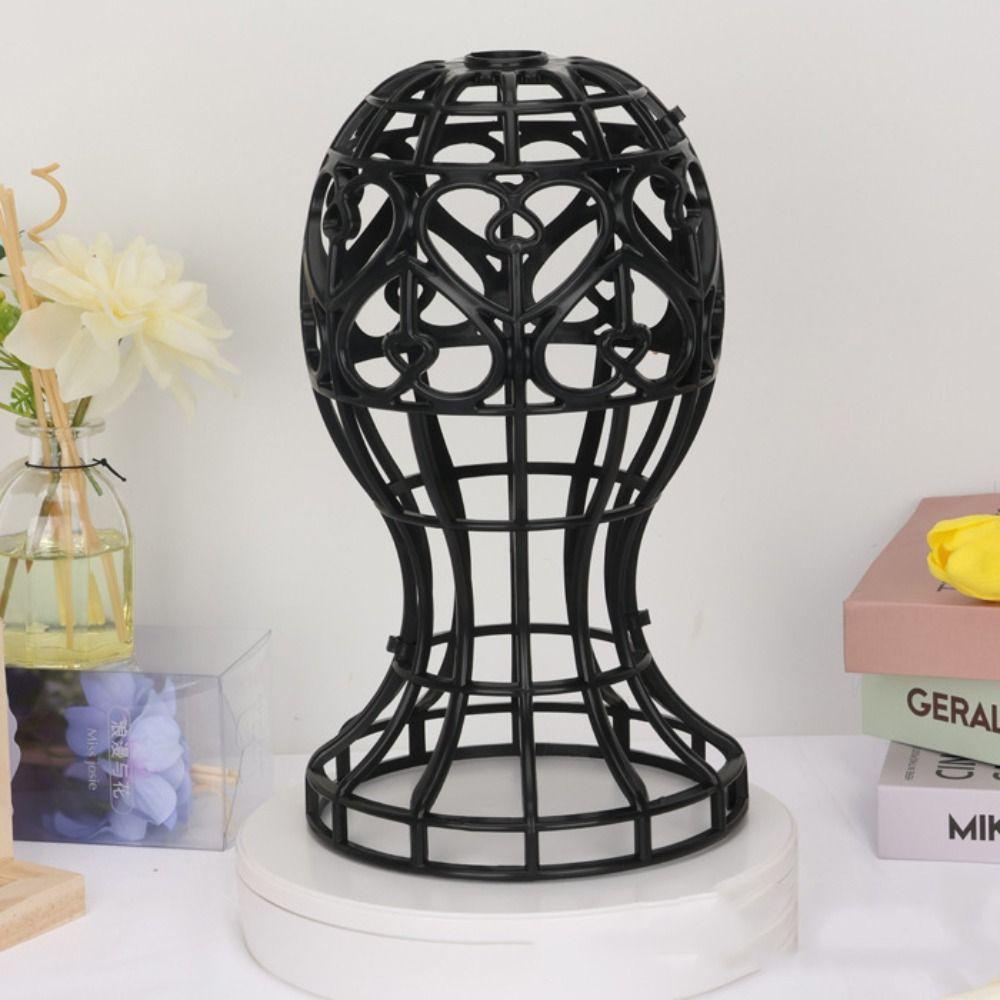 Lantern Shape Plastic Wig Stand 4 Color Wig Head Stand Wig Accessories Hat Cap Holder