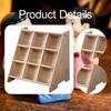 Collectible Display Case Shelves Multipurpose Wooden Storage Cabinet for Collectibles Dolls