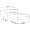 VidaXL Salon de jardin palette 2 pcs Bois de pin imprégné