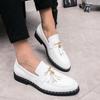 Men's Shoes New Men's Casual Shoes Foreign Trade Trend Small Leather Shoes Fringed Versatile Casual Shoes Low-top Leather Shoes Men