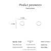 European & American Crystal Hoop Earrings: High-End, Versatile, Transparent, Exaggerated Personality Ear Hoops