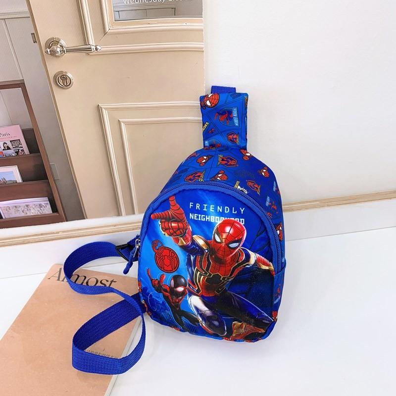 Childrens Spiderman Single Shoulder Crossbody Chest Bag With Nylon Breathable