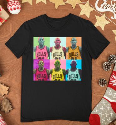 Neues seltenes Dennis Rodman Schwarzes Herren T-Shirt S-2XL A408 Unisex T-Shirt
