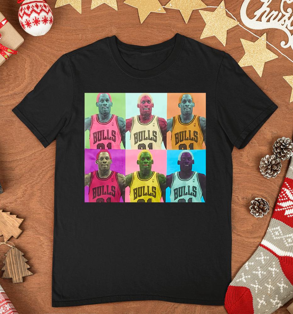 Nowa Rzadka Męska Koszulka Dennisa Rodmana Czarna S-2XL A408 Koszulka Unisex