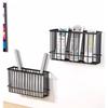 Cabinet Storage Box - AIMOONSA - 2 Pieces - No Drilling - Black - Load 3 Kg