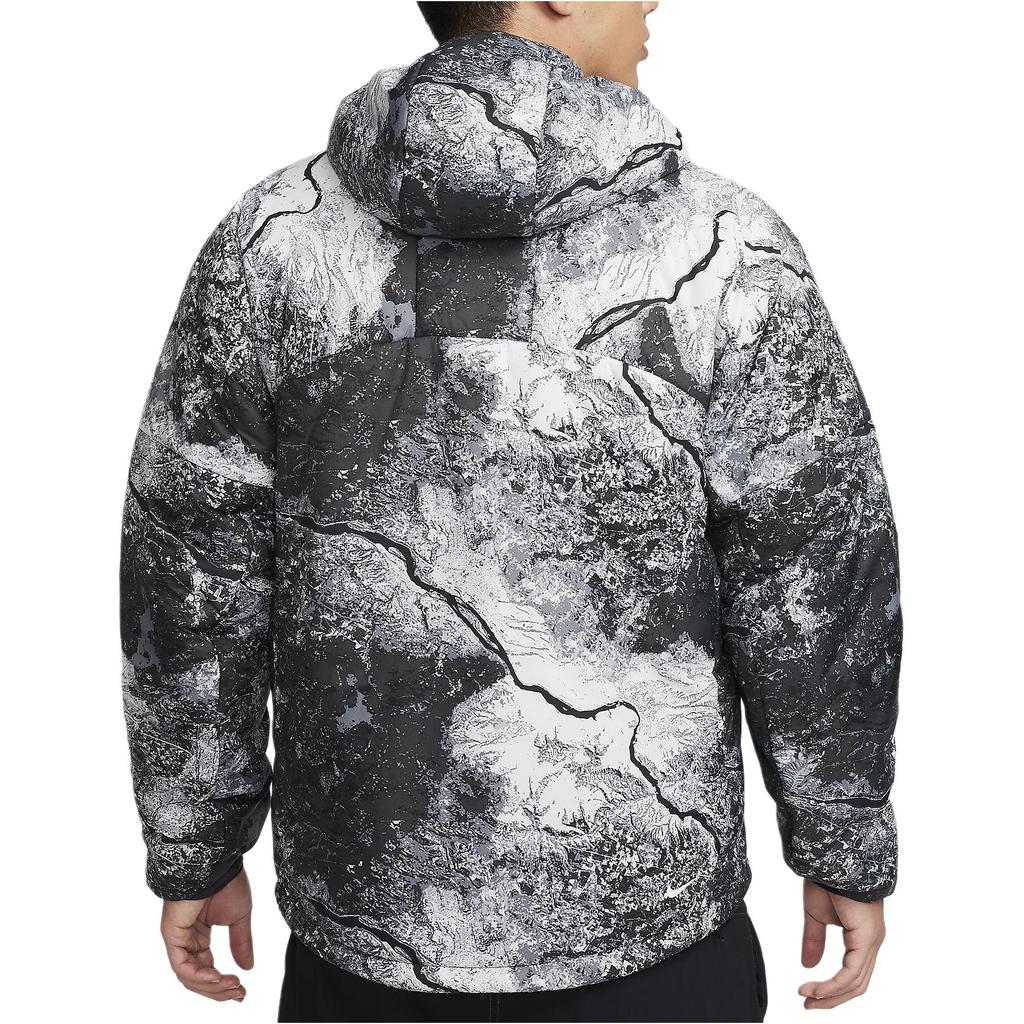 Nike ACG Therma-FIT Fullprint Lässige Kapuzenjacke mit Reißverschluss Langarm Herrenjacken Schwarz FN7114-060