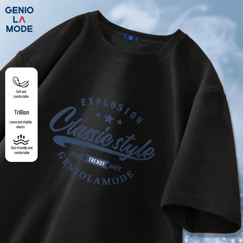 

Men s Heavyweight Waffle Knit Loose Fit Graphic Tee 2XL