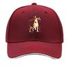 Playful Bull Terrier Pop Art Portrai Hip Hop hat Fashion Outdoor Sports Sandwich Baseball Cap