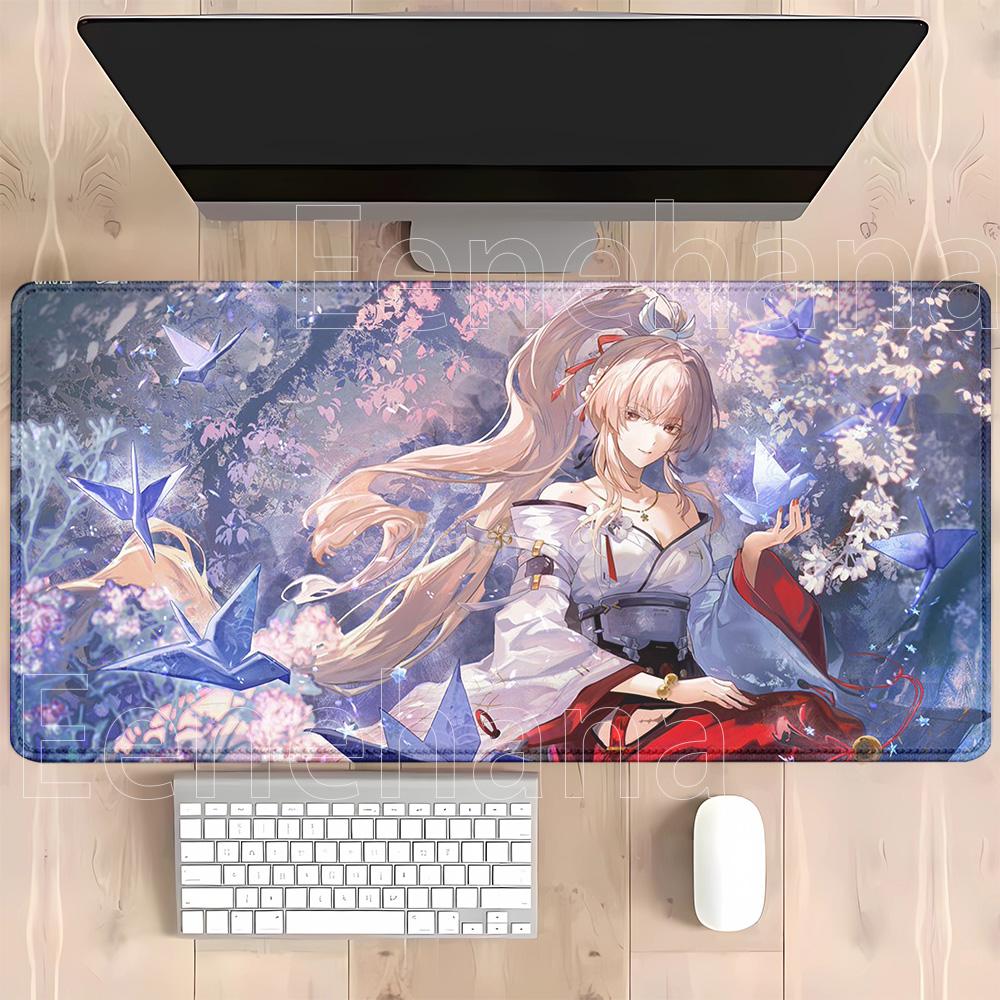 Hiyuki Gaming Wuthering Waves Mousepad Pc Office Accessories Keyboard Xxl Mouse Pad Anime Sexy Girl Rubber Hd Printing Desk Mat
