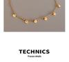 European Tassel Anklet: Titanium Steel, 18K Gold Leg Chain Foot Jewelry - S113
