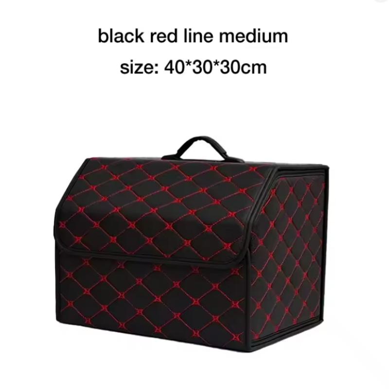 Car storage box car trunk storage storage box leather storage box box folding multi-functional car supplies travel outing