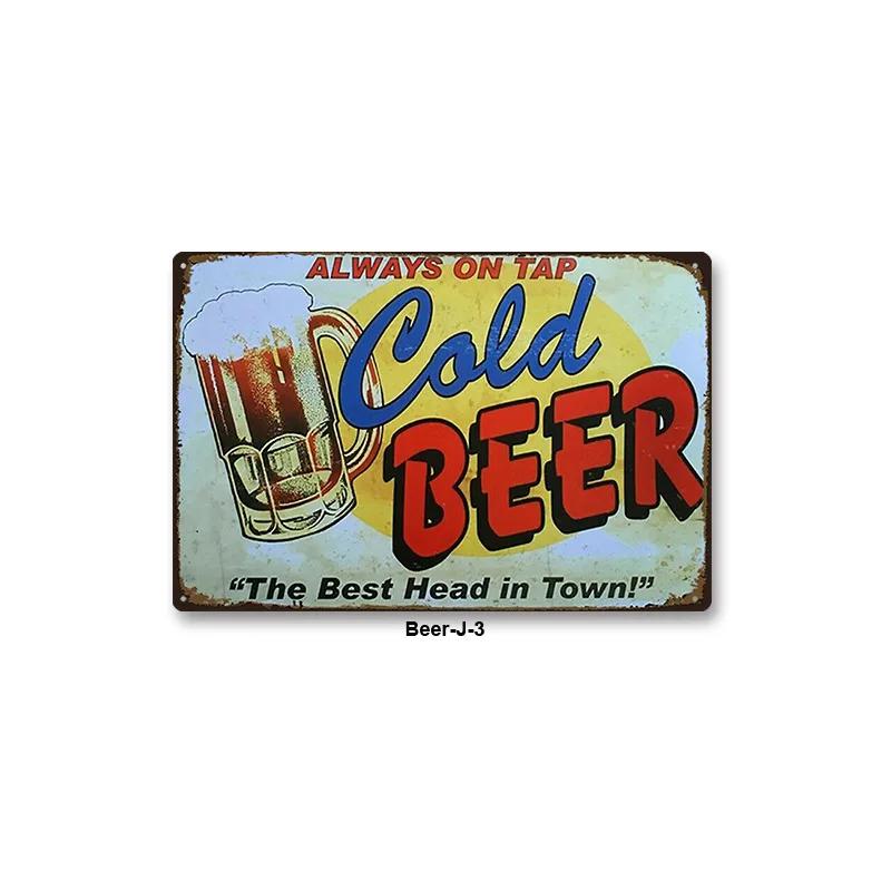 European and American Retro Style Iron Poster Painting Tin Sign Vintage Wall Decor for Cafe Bar Pub Home Beer Decoration Crafts