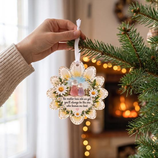 Christmas Hanging Ornaments Heartfelt Holiday Keepsake Ornament, Acrylic Decoration for Loved Office Party Decor Ones, Tree Pendant Home Party,