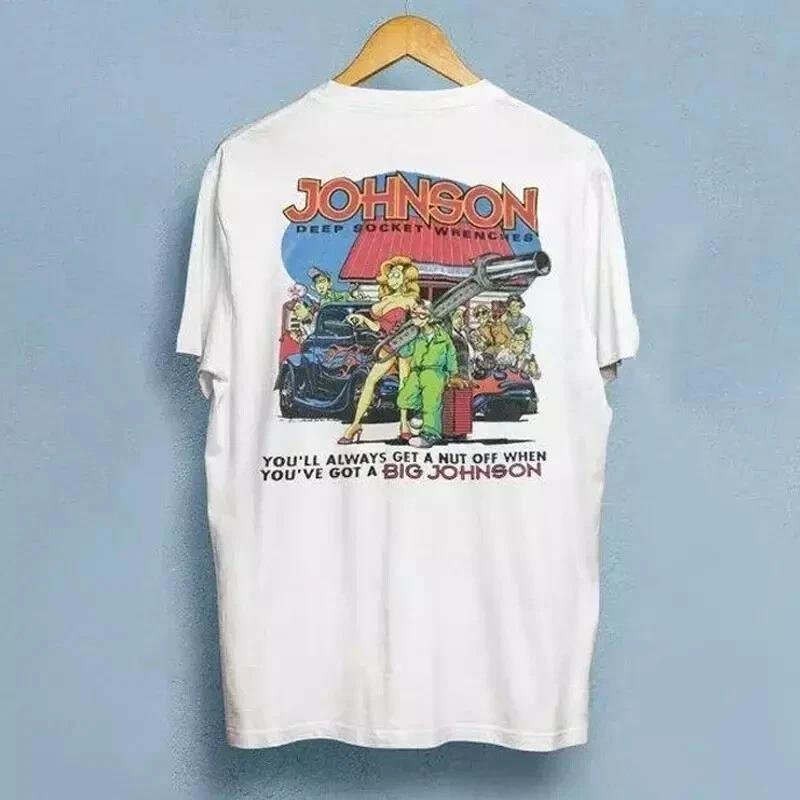 HOT Vintage 90 s Big Johnson T-Shirt Deep Socket Wrenches S-5XL 4XL