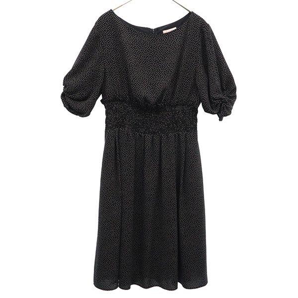 TOCCA Dot Pattern Short sleeve one piece 2 black Women Used