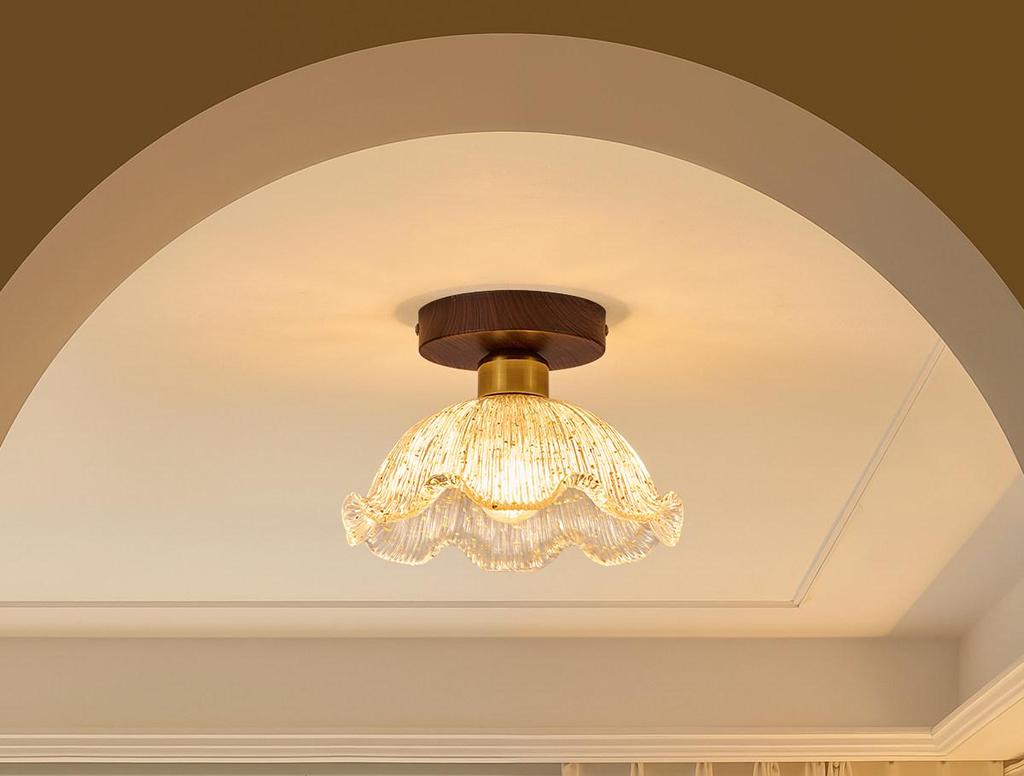 Chinese Style Luxury Corridor & Balcony Ceiling Light - French Retro Design