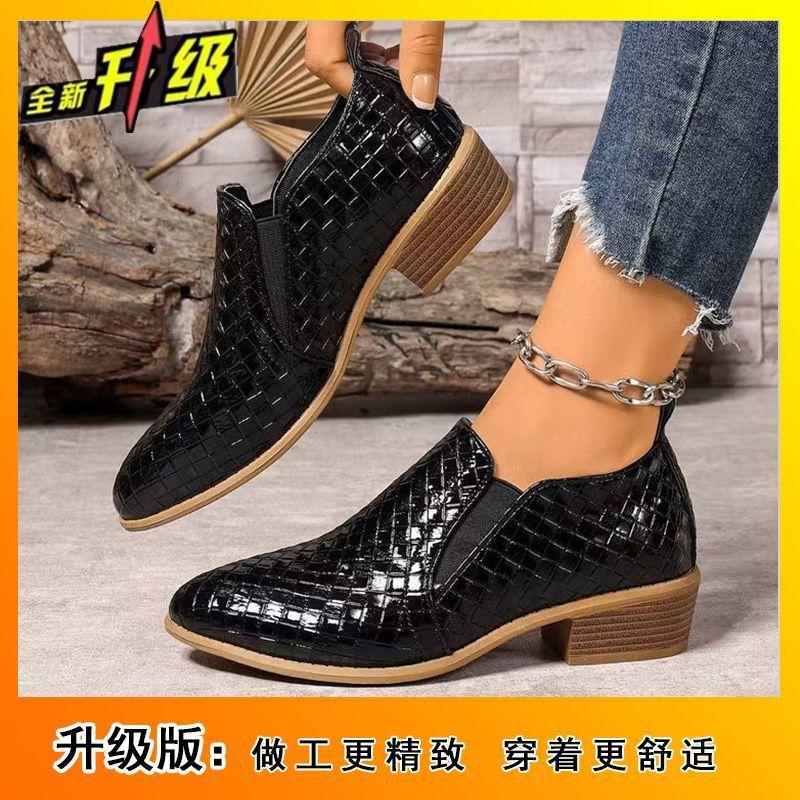 Fashion Versatile Deep Heel Pointed Single Shoes Women's Spring and Autumn New Comfortable Casual Lazy Shoes Women