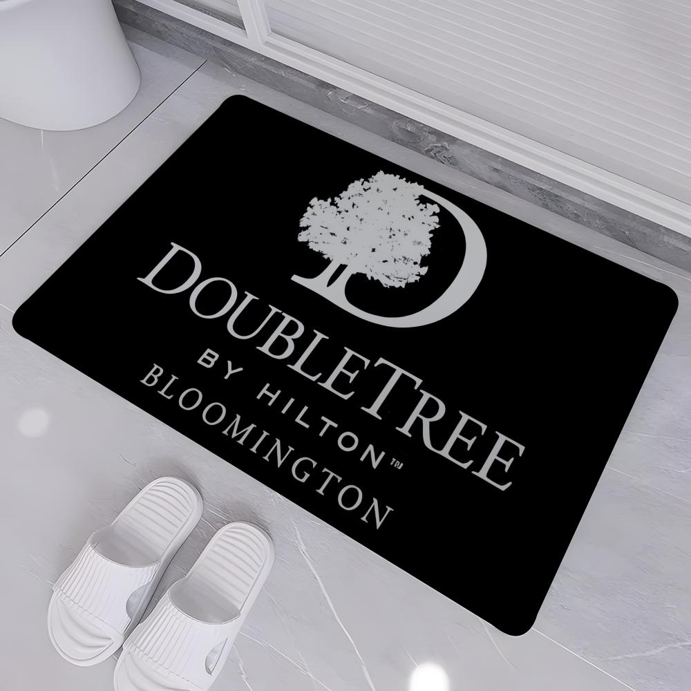 Fashion D-DoubleTree by Hilton Floor Mat Absorbent Floor Mat Non-Slip Entrance Rug for Bathrooms Restrooms and Toilets