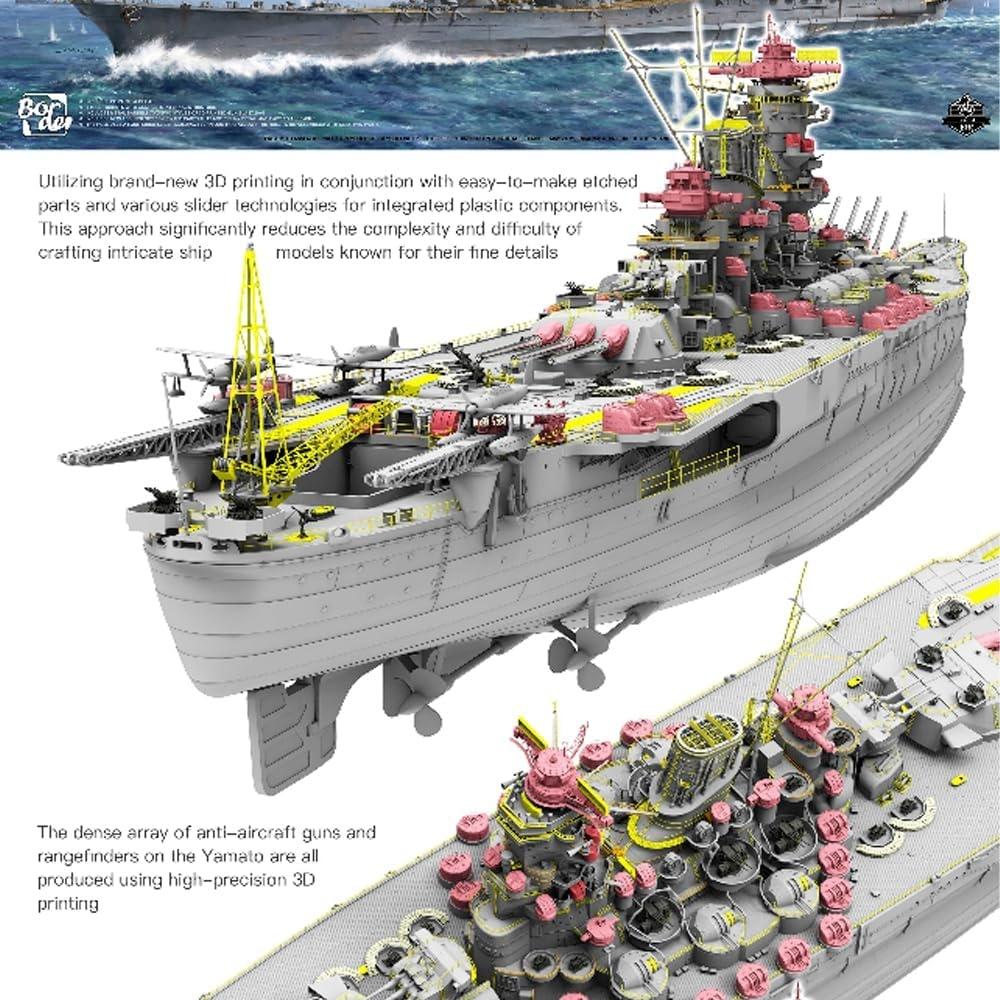 Border Model  Border Model  1 350 Japanese Navy BattleShip Yamato 1945 Plastic Model Bs004  Ship 