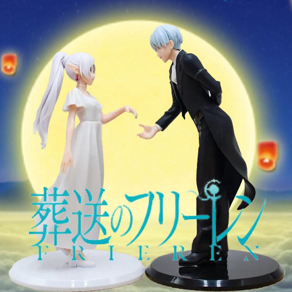 18-20cm Frieren: Beyond Journey's End Anime Figure Frieren Himmel Proposal Dance Action Figure PVC Model Collector Birthday Gift