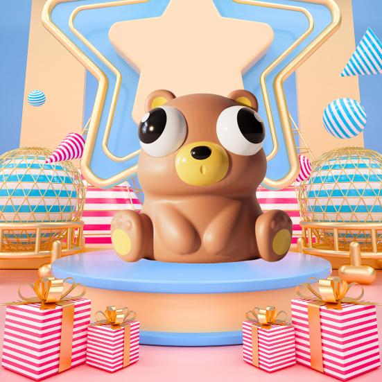 Zvířecí špetka Hračka vyskakování očí Pomalé odskočení Úleva od stresu Zajíček sova Kachna Kráva Medvěd ždímá Zmáčknutí Šmrnc Senzorická hračka Děti Dospělí Dárek